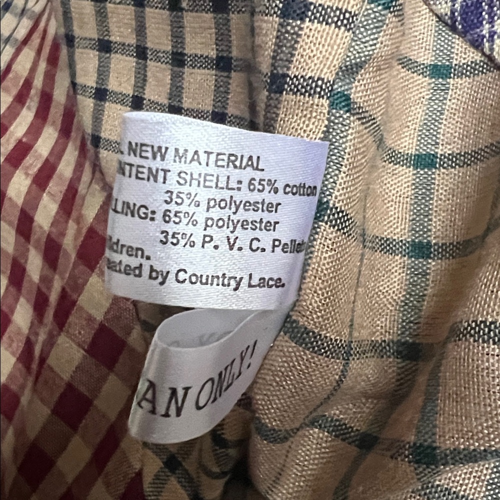 FOR BROOKE! VTGRed Patchwork Open Front Coat with Heart Accents and Deep Pockets - Picture 6 of 6